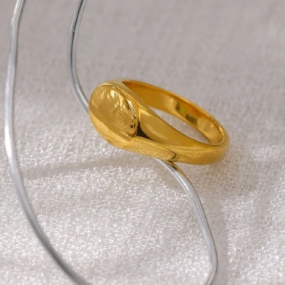 π18K gold plated minimalist ring - Picture 4 of 5